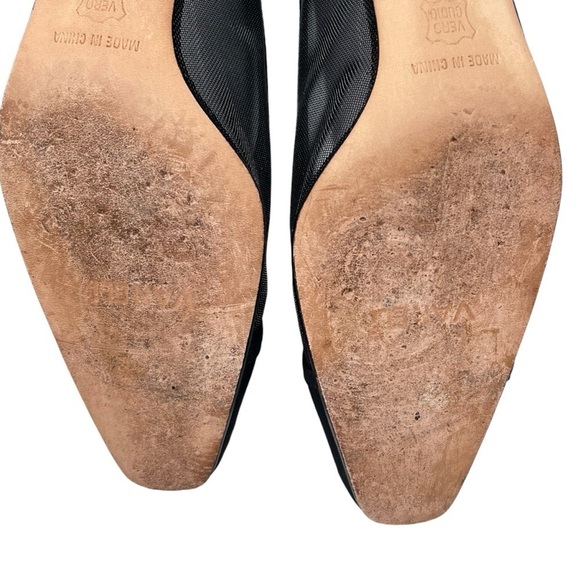 VAN ELI Black Sheer Gingus Padded Pumps Women's Size 9 Slim - Picture 15 of 16